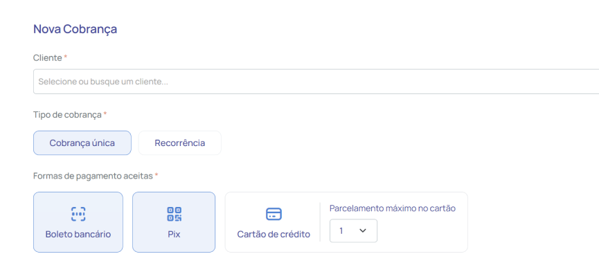 Recebimento Único